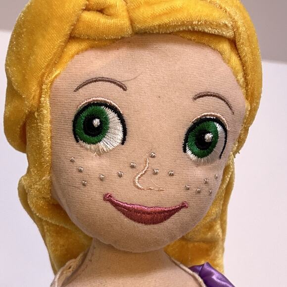 Disney‎ Rapunzel Plush Doll Purple Dress Long Hair Collectible Toy - Picture 7 of 7
